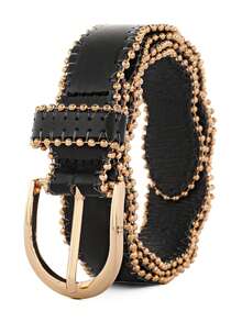 1pc Women's Classic Fashion Simple Casual Leather Belt With Buckle, Versatile For Dresses, Jeans, Daily Wear, Office And Commute - Pin Buckle Belt - View 12