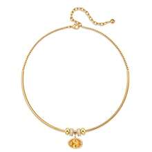 Gold Necklace, Exquisite Necklace With Birthstone Pendant, Fashionable Minimalist Summer Crystal Necklace, Bohemian Style Jewelry. - Multicolor - View 10