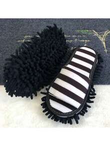 Chenille Floor Cleaning Slippers, Soft And Comfortable, Clean Floors, Noise Reduction, Home Slippers, Women's Shoes - Multicolor - View 10
