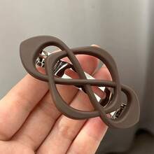 1pc Women's Black, Khaki, Blue, Brown Plastic Multifunctional Hair Clip, Suitable For Bathing, Washing Face, And Matching Clothes - Multicolor - View 7