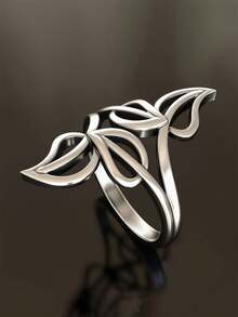 1pc Daily Wear Ring For Women, Wedding Engagement Party Jewelry, Valentine's Day Gift - 1# - View 2