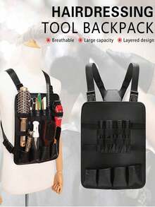 Barber Hairdressing Tool Backpack, Portable Multi-Pocket Salon Tool Storage Chest Bag For Hair Stylists - Multicolor - View 6