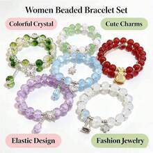 1/2/3/5pcs Beaded Bracelet For Women, New Chinese Style Retro National Wind Niche Delicate Student Friendship Accessories - Multicolor - View 1