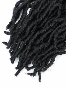6 Packs Soft Braid Crochet Hair - Pre-Looped Faux Braids And Goddess Braids Synthetic Hair Extensions (Natural Black) - Includes Installation Tools - Black - View 10