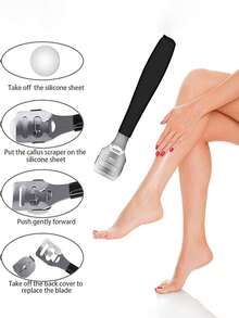 8/10/20pcs All-In-One Home Foot Care Set, Includes Foot File, Foot Scraper And Nail Care Tools, Easily Remove Stubborn Dead Skin And Rough Calluses, Ready To Use Out Of The Box Without Assembly, Easily Restore Smooth And Soft Heels - Black - View 5