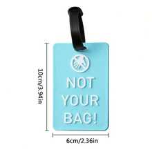 XAXRE Easy Embossed Letters Pattern Luggage Tags, Anti-Theft Tips, PVC Soft Silicone Luggage Tags, Travel Identification Cards, Travel Essentials - Multicolor - View 5