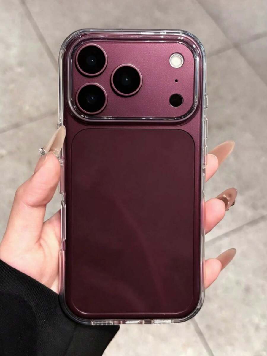 極簡透明亮面相機保護手機殼，相容 iPhone 18 Pro Max 17 ProMax 17Pro 17 Air 16 ProMax 15 14 13 Pro Max，磨砂透明背蓋