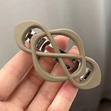 1pc Women's Black, Khaki, Blue, Brown Plastic Multifunctional Hair Clip, Suitable For Bathing, Washing Face, And Matching Clothes - Multicolor - View 11