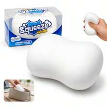 1pc White Soap Squishy, Crunchy TPR Slow-Rising Squeeze - Multicolor - View 1