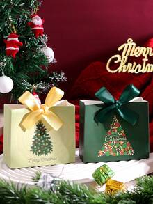 20pcs Christmas & New Year Gift Box Set (With Ribbon) - Featuring Santa Claus, Christmas Tree And Snowman Designs; Perfect For Christmas Parties, New Year And Winter Celebrations - View 6