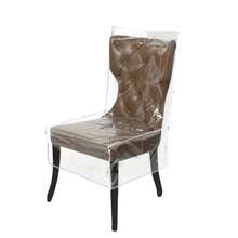 1pc Plastic Dining Chair Cover With Backrest PVC Transparent Chair Cover Waterproof Kitchen Protective Chair Cover, Party Dust Dirt Spill-Proof - Transparent - View 8