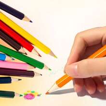 somoving 65pcs Mini Colored Pencils ,Each Pencil Measures 3.5 Inches And Comes In 12 Distinct Colors, Perfect For Painting - Multicolor - View 2
