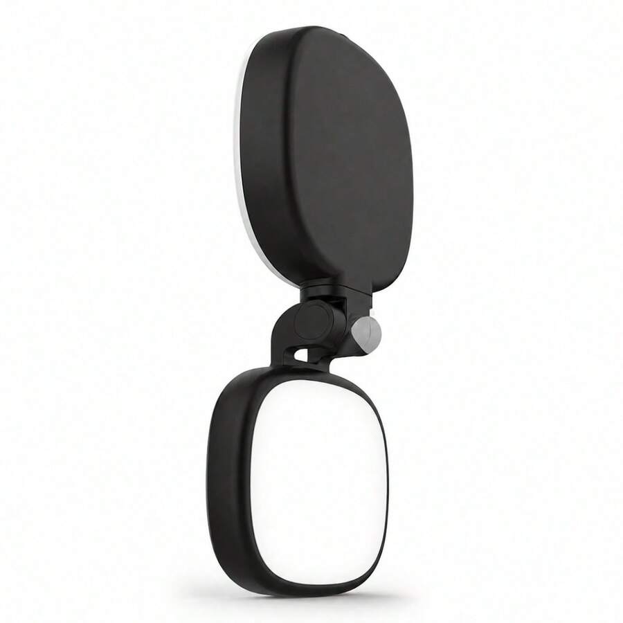 KLACK Magnetisk selfie-spegel med LED-ljus, 360° rotation och USB-C - A - Visa 1