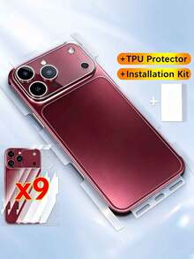 9件組 全包覆式背部水凝膠膜，適用於 iPhone 18 Pro/18 Pro Max/17/17 Pro/17 Air/16/16 Pro Max/16 Pro/15 Plus/15/15 Pro Max/14/14 Pro Max/13/12，背部+側邊膜 - 9 件 - 查看 9
