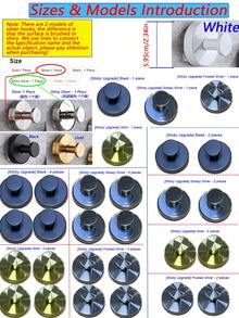 Baofeng 強力吸盤掛鉤 真空吸盤掛鉤 適用於浴室 矽膠材質 可拆卸式黏貼吸盤置物架 窗戶吸盤掛鉤 黏貼式牆掛鉤 自黏掛鉤 毛巾架 門後掛袋鉤 - 彩色 - 查看 4