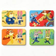 Disney 16PCS/4PCS Stiker Kartu Animal Utopia, Stiker Kulit Kartu Kredit, Film Kartu PVC Tahan Air, Karakter Kartun Judy & Nick yang Lucu, Dapat Dilepas Tanpa Meninggalkan Residu, Tidak Merusak Permukaan Kartu, Cocok untuk Kartu Debit, Kartu Transportasi, Dekorasi Kartu yang Dipersonalisasi, Koleksi Penggemar Stiker Dekoratif yang Menyenangkan - MultiWarna - View 2