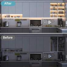 Strip Lampu LED 2835 Bertenaga USB dengan Saklar Tombol, Strip USB Fleksibel, Dapat Dipotong Sendiri, Cocok untuk Kamar Tidur, Dapur, dan Lemari Pakaian, Pencahayaan Ambient Putih Hangat/Putih, Pemasangan Mudah, Sempurna untuk Dekorasi Liburan - sakelar 501 - View 11