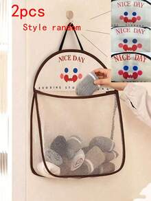 Hanging Door Curtain Mesh Storage Bag, Miscellaneous Storage Bag, Breathable Washable Fabric Organizer Bag, Wall-Mounted Underwear & Sock Sorting Bag - Multicolor - View 11