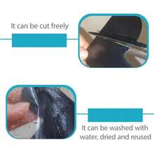 2/4/8PCS Rug Gripper Fixing Tape, Double Sided Non Residue Carpet Adhesive Sticker Anti Slip Rug Pad PU Washable Reusable Keep Carpet Corners Flat, Double-Sided Adhesive Carpet Grips, Household Essentials, Fall Home Decor, Dorm & Bathroom Accessories - Multicolor - View 8