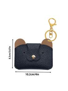 Dompet Koin Motif Biji Leci; Kantong Lucu untuk Earbud atau Lipstik; Gantungan Dompet Koin Berbentuk Beruang yang Kreatif, Aksesori Tas Praktis dan Hadiah Natal - MultiWarna - View 11