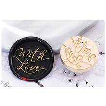 1pc/6pcs Wax Seal Stamps, Brass Wax Seal Stamp Head, Suitable For Wedding Invitations, Gift Packaging, Envelopes, Christmas Cards - Phrases Set - View 9