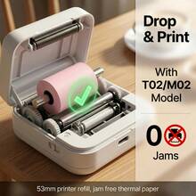 3/5/7/10 Gulungan Kertas Stiker Termal Perekat Pastel, 57mm x 25mm, Isi Ulang Kertas Printer Mini untuk Printer Termal Saku, Gulungan Label Perekat Berwarna untuk Catatan, Pengorganisasian Penyimpanan, Kantor & Usaha Kecil, Printer Tidak Termasuk - View 6