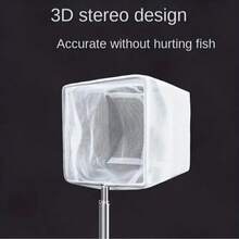Aquarium Fish Net, Telescopic Long Handle, For Catching Fish And Shrimp, Aquarium Cleaning Tool And Accessory - White - View 4