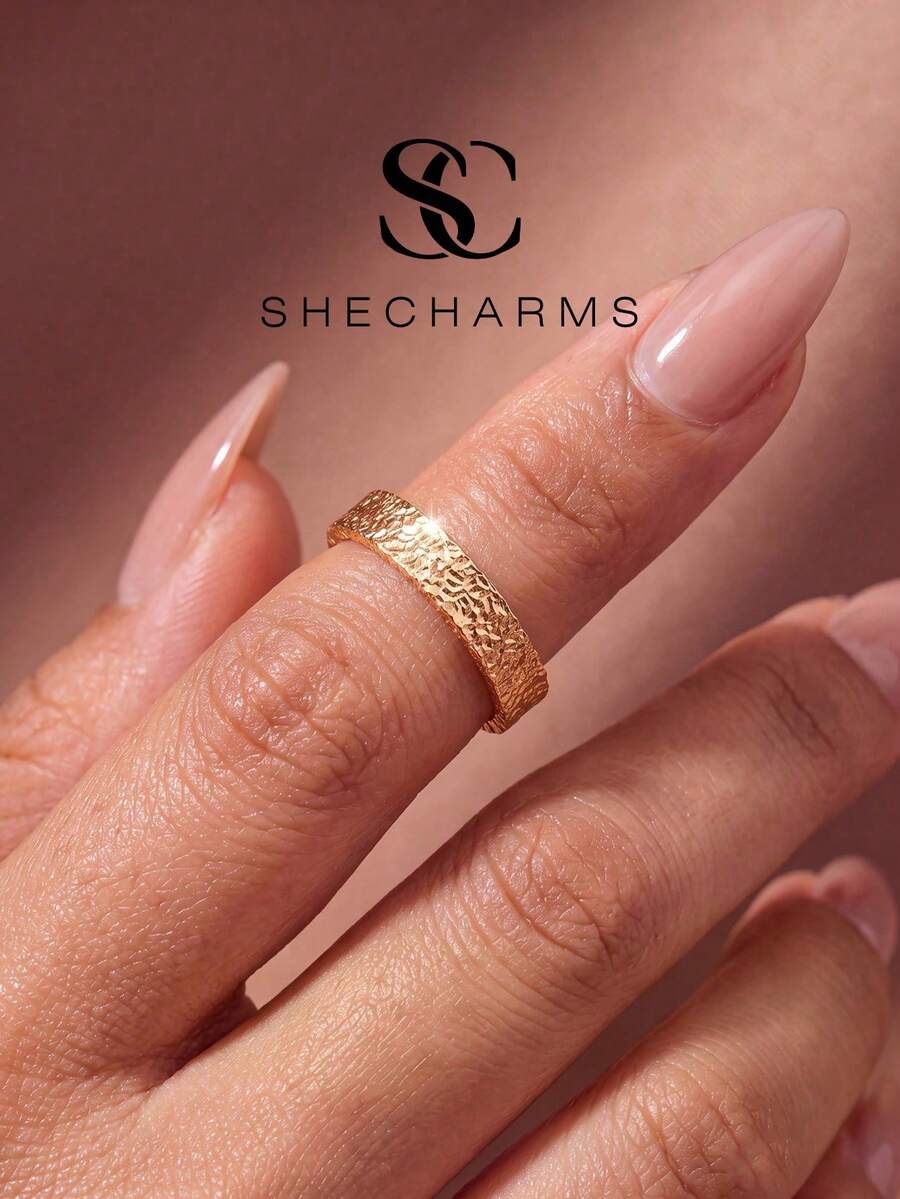 1pc Minimalist Genuine Diamond Super Shiny Ice Crystal Ring, Elegant Exquisite Jewelry Gift For Women And Girls Date