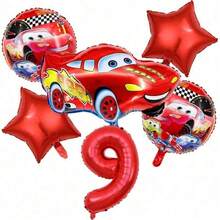 Disney Racing Cartoon Theme Balloon Set, Boys Birthday Party Decoration, Photo Booth Backdrop Props, Theme Party Gathering Decor, Birthday Celebration Supplies - Multi-color - View 13