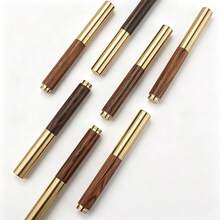 Pulpen Fountain Kayu Buatan Tangan Bergaya Retro dengan Tutup Kuningan dan Badan Kayu Alami, Pulpen Tinta untuk Koleksi Kantor & Hadiah - kayu - View 5