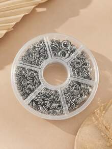 200/1230/1350 buah Cincin Lompat Terbuka Stainless Steel - Untuk Aksesoris Pembuatan Perhiasan DIY - warna baja - View 8