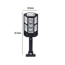 Super Bright Solar Powered Light, High Power Street Light, Outdoor Motion Sensor Solar LED Light, ABS Material, Garden Spotlight, Wall Lamp, Waterproof Outdoor Multi-Function Garden Light, Suitable For Home, Camping, Rural Areas And Streets - Black - View 7
