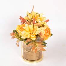 1pc Nordic Luxury Bowknot Vase, Decorative Flower Basket For Living Room - Multicolor - View 43