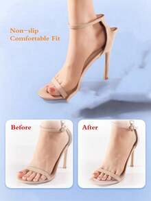Silicone Forefoot Pads For High Heels, Soft Shock-Absorbing, Anti-Friction And Anti-Slip, Self-Adhesive Invisible Forefoot Cushions For Summer Sandals - Clear - View 8