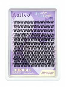 Asiteo 132Pcs D Curl Fluffy Messy Natural Look Cluster Eyelash Extension, 3D Volume Individual Lashes, Lightweight&Thick Lashes For Daily Use, DIY At Home, Suitable For Travel, Daily Wear For Beginners, Weddings, Dates, Parties, Festivals - D - View 7