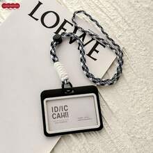 Ins Style Transparent Hard Shell 3-Inch Card Holder With Adjustable Halter For ID, Meal Card, Campus Card, Badge, Access Card, Student Bus Card, Suitable For Middle School, High School Students, Office Workers, Fan Enthusiasts, Card Storage, Photo Dust-Proof, Portable, Birthday Gift, Holiday Gift, Collectible Storage, Commute, Campus Use, Desk Organization, Creative Collection, DIY Decoration - A - View 8