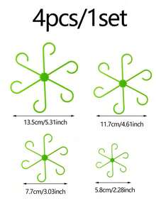 4pcs/1set Plant Stem Support Clips, Suitable For Indoor Potted Plants, Home Garden, Botanical Garden, Park, School Campus, Cafe, Restaurant, Office, Etc. - Multicolor - View 13