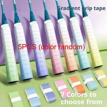5PCS Sticky Grip Tape, Badminton Gradient Grip, Sticky Anti-Slip Sweat-Absorbing Tape, Handle Shock-Absorbing Adhesive, Tennis Racket, Fishing Rod Grip, Badminton Racket Handle Wrap - Multicolor - View 7