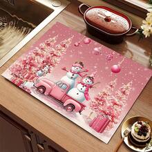 (Hot !!) 1pc 2D Printed Flat Stove Protector Mat, Rubber Non-Slip Heat-Resistant Stove Cover Pad, Suitable For Induction Cooktop, Glass Stove, Multi-Functional Scratch-Resistant Mat, Best Choice For Oven, Washing Machine, Dryer, Kitchen Decor - Multicolor - View 13