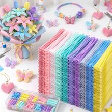 1000 Piece 10 Color Pipe Cleaner Bulk, Tubular Cleaning Cotton Swabs Bulk Pack DIY Handicraft Decoration Making Materials - Multicolor - View 10