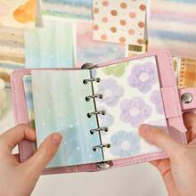 Double-Sided Material Paper, Soft Mist Color Card Series, Salt-Style Fresh Decorative Scrapbook Material Paper, Suitable For Notebooks, Diaries, Scrapbooks, Back To School Season, School Opening Season - A - View 6