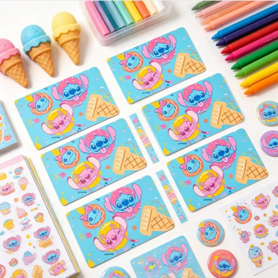 Disney Minnie Graffiti Card Stickers, Cute Cartoon Card Stickers For ...