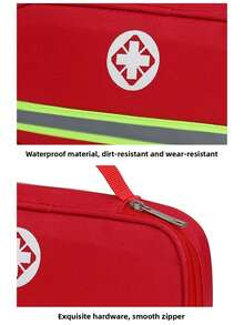 1pc Family Large-Capacity Medical Storage Bag With Tiered Large Openings For Portable Medicine Cabinet, Home Emergency First Aid Kits,The Actual Product Does Not Contain Any , It Only Sells Storage Bags - Multicolor - View 9