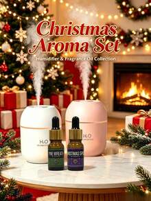 Juego de 1 pieza/2 piezas (Difusor de aromaterapia + 10ml de aceite esencial), humidificador silencioso alimentado por USB, aumenta la humedad del aire/alivia el aire seco, adecuado para el hogar, hotel, desodorización del baño, fragancia, refrescante de aire, aroma duradero, regalo de cumpleaños y graduación - Mist - Ver 7