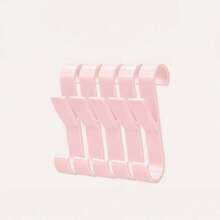 10Pcs No Drill Double S-Shaped Hooks, Radiator Clothes Drying Rack, Household Coat Hook, Heated Towel Rail Hanging Holder, Multi Purpose Hanging Bracket For Indoor Laundry, Home Storage & Daily Organizing, Practical Accessory For Bedroom And Bathroom - Multicolor - View 9