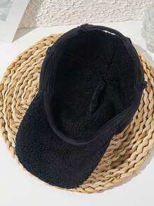 1pc Women's Thick Baseball Cap With Embroidered Sunflower, Fashionable Vacation Style, Cool Casual For Autumn/Winter - A - View 2