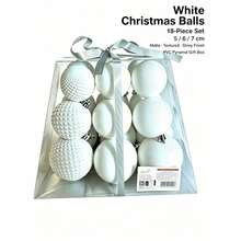 Lyxigt julgranskulsgåvoset, 18 st krossäkra hängande julkulor i plast, diamantskuret och vågmönstrat ribbmönster, pyramidformad PVC-presentförpackning, återanvändbara juldekorationer för julgran, krans, veranda och vinterdekor i hemmet - Julgranskulset för dekoration - Visa 12