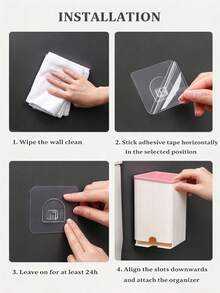 Wall-Mounted Sanitary Napkin Storage Box & Tissue Holder - Waterproof Durable Small Item Organizer Space-Saving Dust-Proof For Bathroom Bedroom Kitchen Office Fall Winter Home Essential - Multicolor - View 4