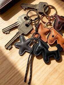 Cute Horse & Star Pendant Keyring, Minimalist Bag Charm Accessory, For Handbag Backpack Daily Travel,Gift For Girls Friends,Halloween, Birthdays Gift - Multicolor - View 7