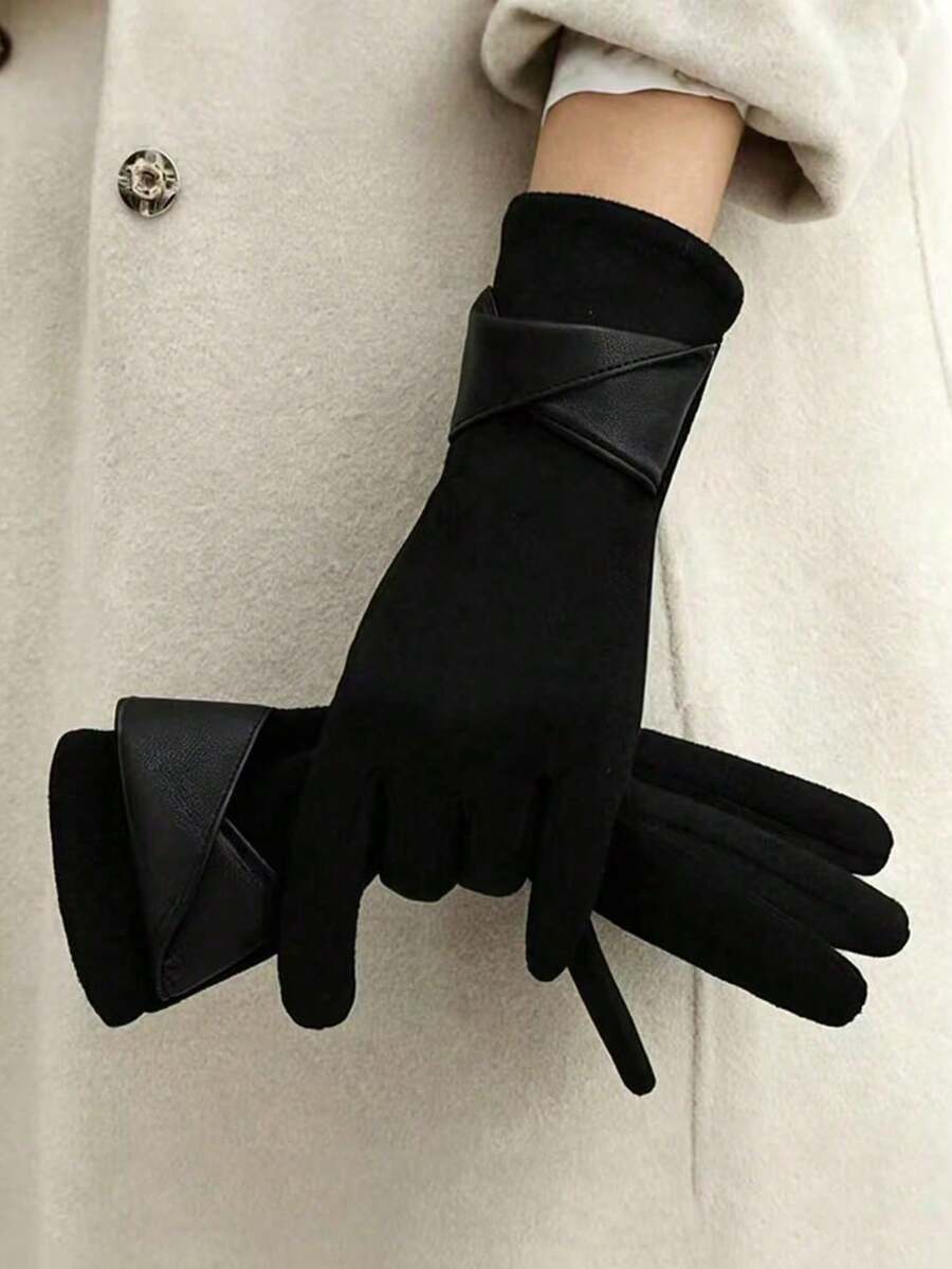 Women Driving Gloves - Black - View 1